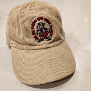 Vintage Beige Corduroy Hat with Do No Harm By Newhattan